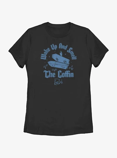 Corpse Bride Wake Up And Smell The Coffin Womens T-Shirt