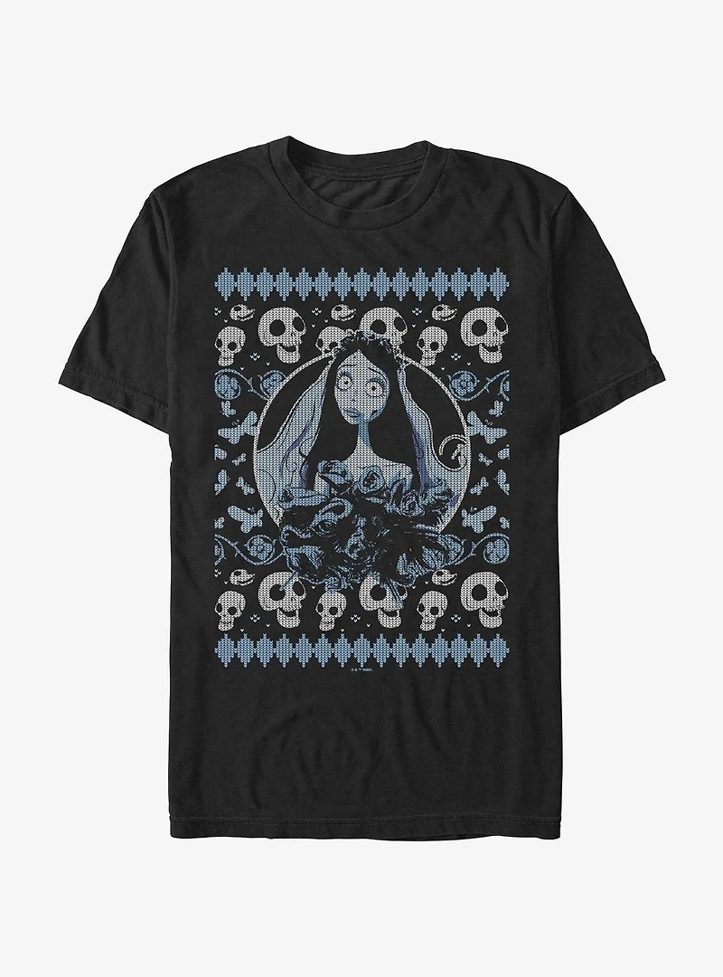Corpse Bride Ugly Sweater Pattern T-Shirt