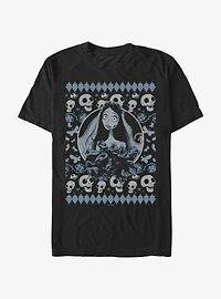 Corpse Bride Ugly Sweater Pattern T-Shirt