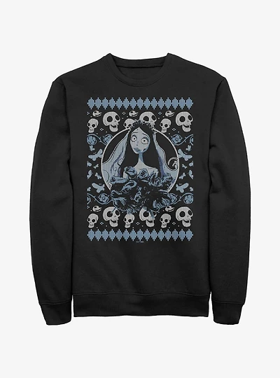Corpse Bride Ugly Sweater Pattern Sweatshirt