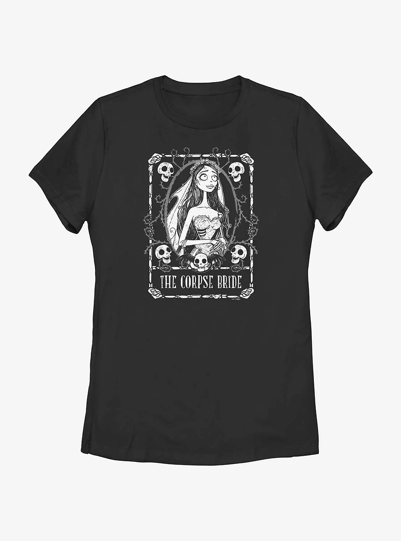 Corpse Bride Emily Tarot Womens T-Shirt