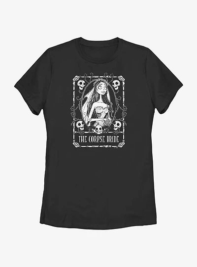 Corpse Bride Emily Tarot Womens T-Shirt