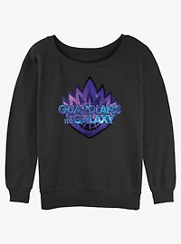 Marvel Guardians of the Galaxy Badge Girls Slouchy Sweatshirt