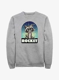 Marvel Guardians Of The Galaxy Cartoon Rocket Tombstone Sweatshirt