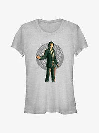 Marvel Loki Time Variant Authority Badge Girls T-Shirt