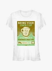 Marvel Loki Bring Your Own Cup Poster Girls T-Shirt