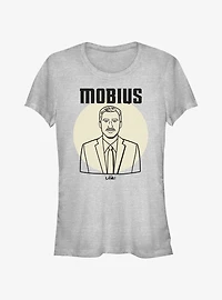 Marvel Loki Line Drawing Mobius Portrait Girls T-Shirt