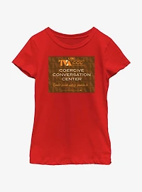 Marvel Loki Coercive Conversation Center Youth Girls T-Shirt