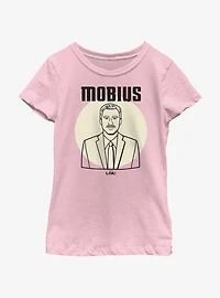 Marvel Loki Line Drawing Mobius Portrait Youth Girls T-Shirt