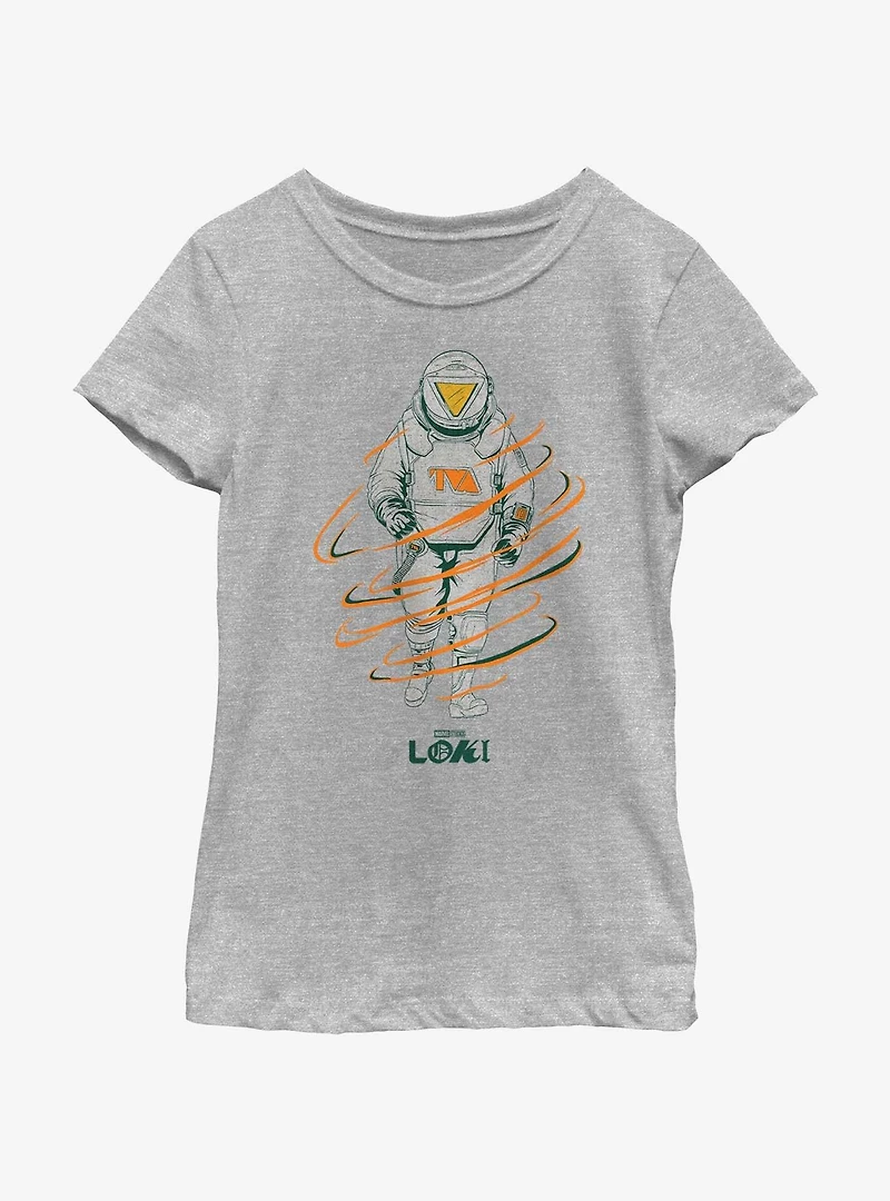 Marvel Loki TVA Astrosuit Youth Girls T-Shirt