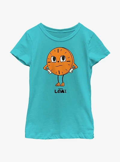 Marvel Loki Miss Minutes Pose Youth Girls T-Shirt