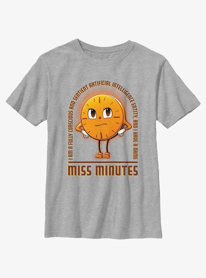 Marvel Loki Sentient AI Miss Minutes Youth T-Shirt