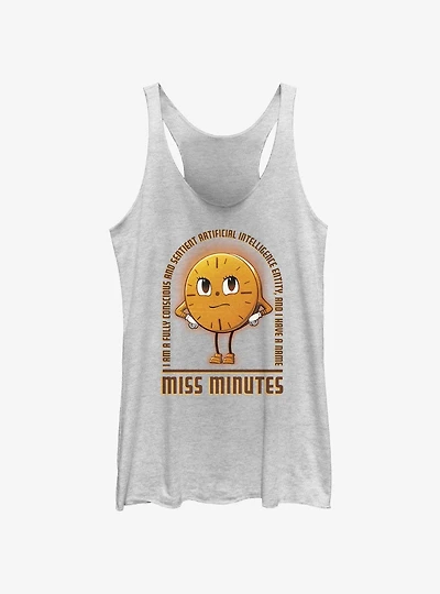 Marvel Loki Sentient AI Miss Minutes Womens Tank Top