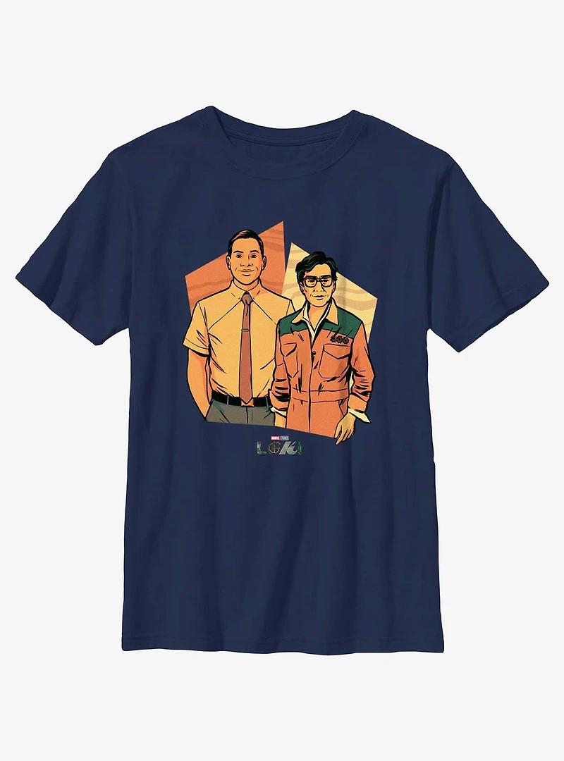 Marvel Loki Casey and TVA Archivist Youth T-Shirt