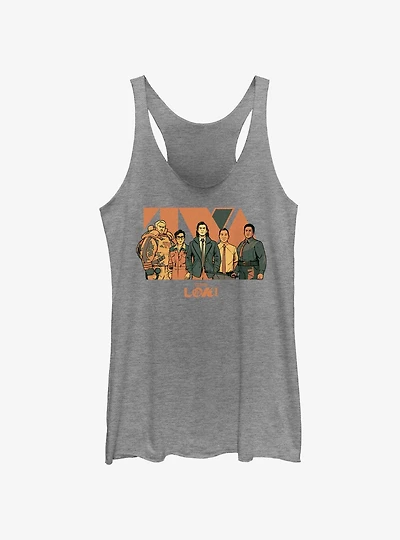Marvel Loki TVA Groupshot Womens Tank Top