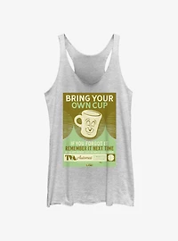 Marvel Loki Bring Your Own Cup Poster Womens Tank Top