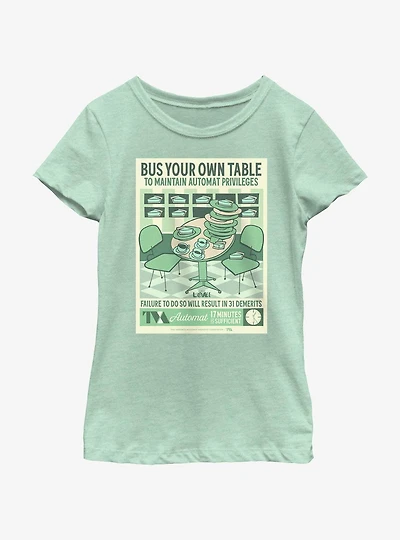 Marvel Loki Bus Your Own Table Poster Youth Girls T-Shirt