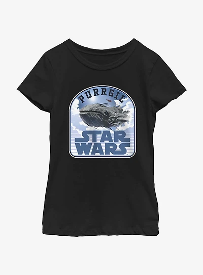 Star Wars Ahsoka Purrgil Youth Girls T-Shirt