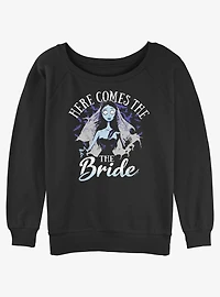 Corpse Bride Here Comes The Bride Girls Slouchy Sweatshirt