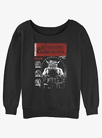 Dungeons & Dragons Publication Villans Edition Girls Slouchy Sweatshirt