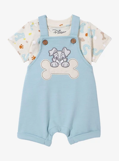 Disney Lady and the Tramp Scamp Infant T-Shirt Overall Set - BoxLunch Exclusive