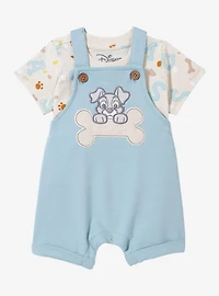 Disney Lady and the Tramp Scamp Infant T-Shirt Overall Set - BoxLunch Exclusive