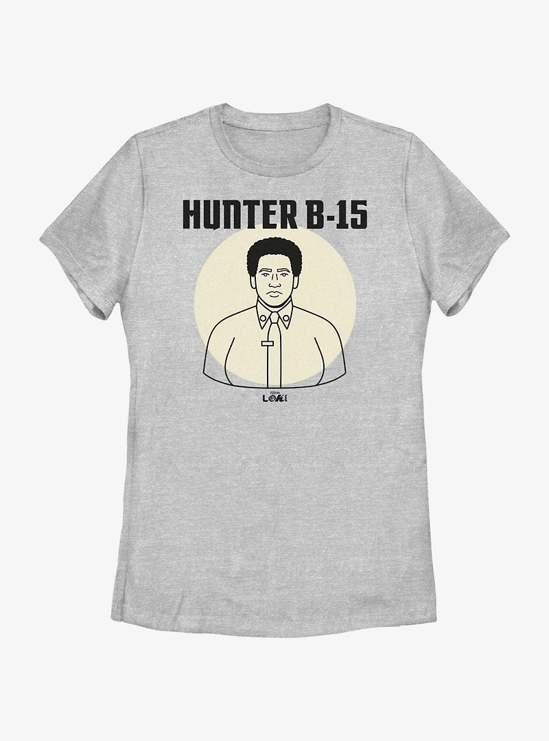 Marvel Loki Line Drawing Hunter B-15 Portrait Womens T-Shirt