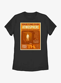 Marvel Loki Time Cube Atmosphere Infographic Poster Womens T-Shirt