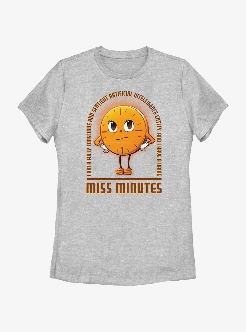 Marvel Loki Sentient AI Miss Minutes Womens T-Shirt