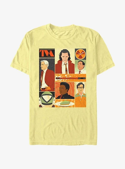 Marvel Loki TVA Character Poster T-Shirt
