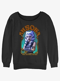 Star Wars The Clone Wars Ahsoka Nouveau Girls Slouchy Sweatshirt