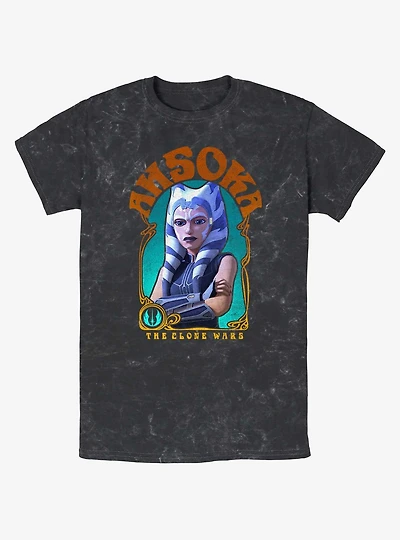 Star Wars The Clone Wars Ahsoka Nouveau Mineral Wash T-Shirt