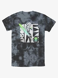 Star Wars: Clone Wars Ahsoka Light Saber Tie-Dye T-Shirt