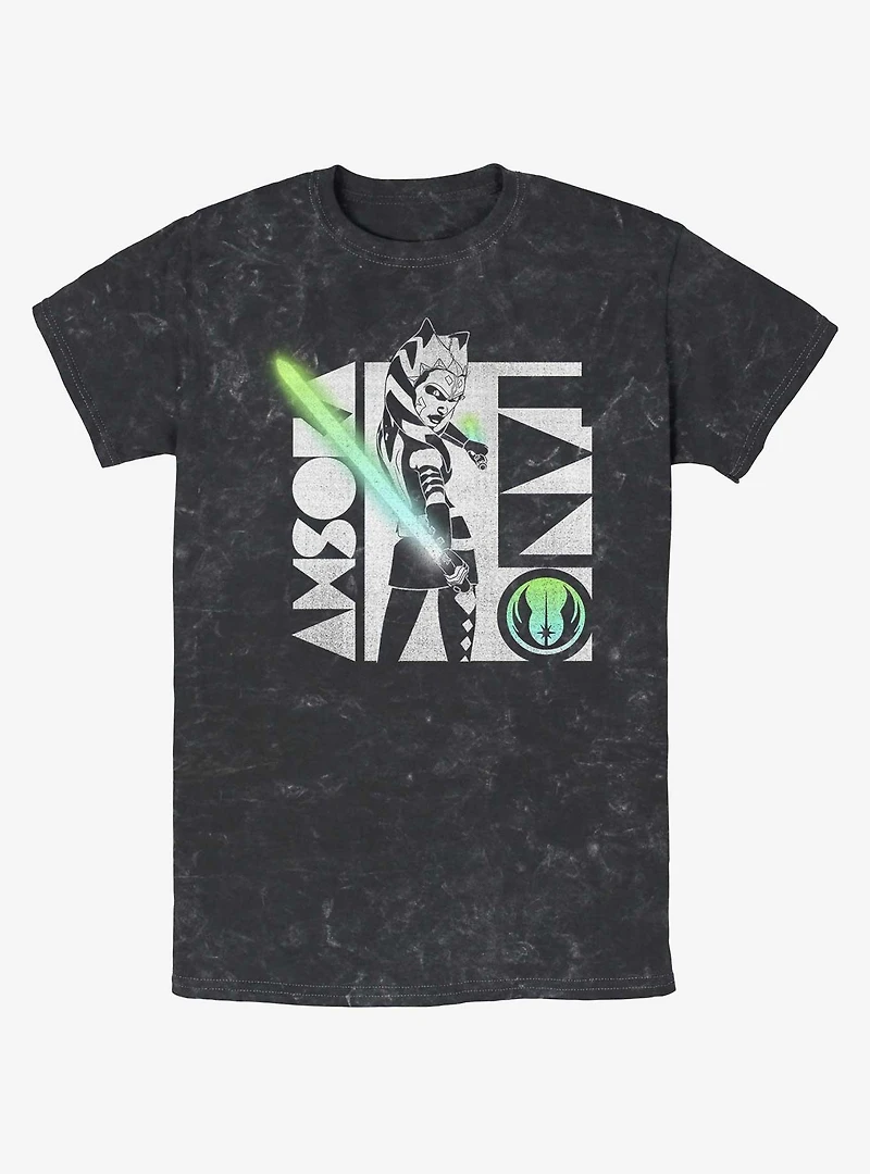 Star Wars: Clone Wars Ahsoka Light Saber Mineral Wash T-Shirt