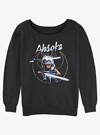 Star Wars: The Clone Wars Rebel Ahsoka Tano Girls Slouchy Sweatshirt