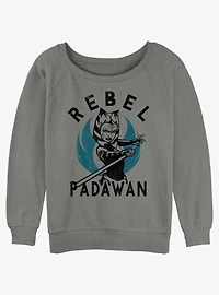 Star Wars The Clone Wars Rebel Padawan Girls Slouchy Sweatshirt