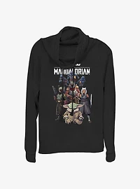 Star Wars The Mandalorian Grogu Protection Squad Cowl Neck Long-Sleeve Top