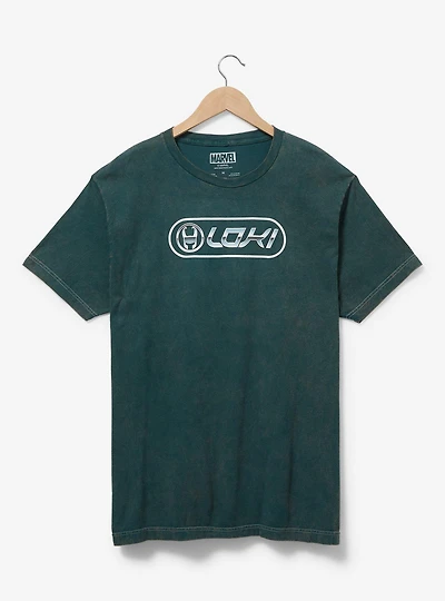 Marvel Loki Chrome Logo T-Shirt - BoxLunch Exclusive