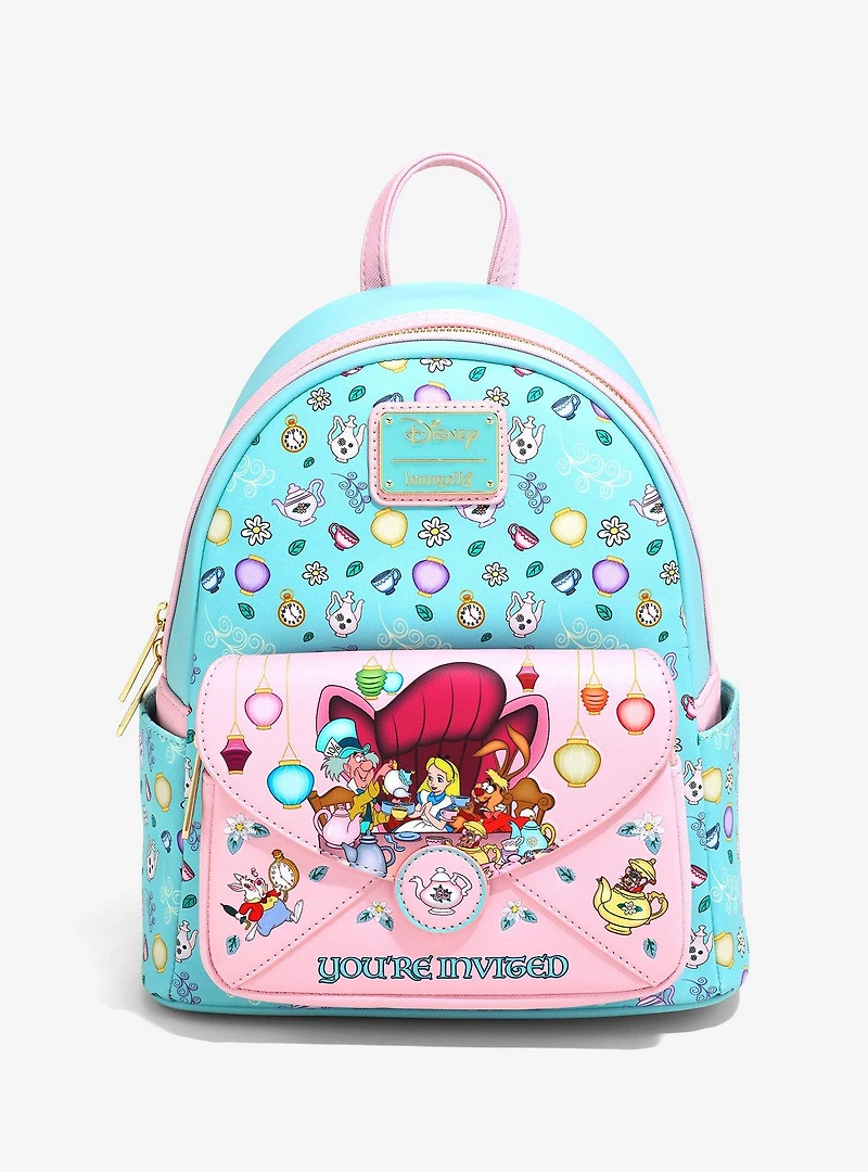 Loungefly Disney Alice in Wonderland Mad Hatter and March Hare Tea Party Mini Backpack — BoxLunch Exclusive