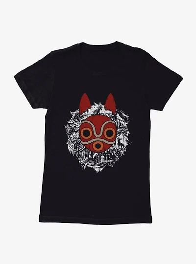 Studio Ghibli Princess Mononoke Gods And Spirits Womens T-Shirt