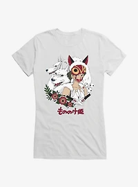 Studio Ghibli Princess Mononoke Wolf Princess Girls T-Shirt