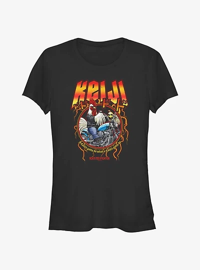 Rooster Fighter Metal Keiji Girls T-Shirt