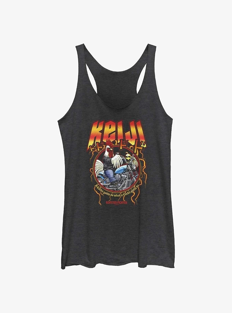 Rooster Fighter Metal Keiji Womens Tank Top
