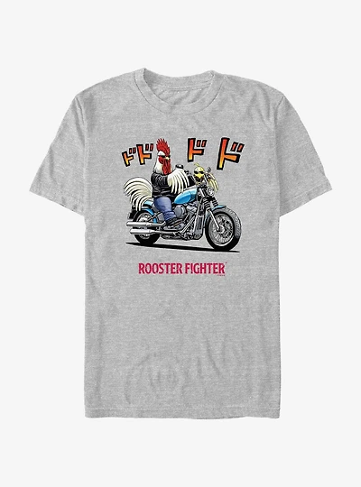 Rooster Fighter Rooster Motorcycle T-Shirt