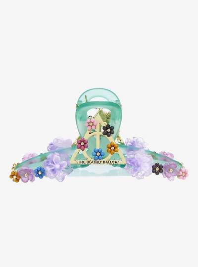 Harry Potter Floral Deathly Hallows Claw Clip - BoxLunch Exclusive