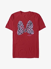 Disney Minnie Mouse Animal Print Bow T-Shirt