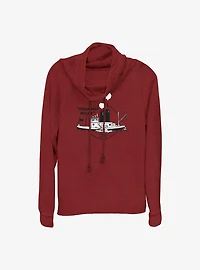 Disney100 Steamboat Willie Cowl Neck Long-Sleeve Top