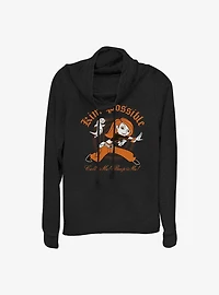 Disney Kim Possible Call Me Beep Me Haunt Cowl Neck Long-Sleeve Top