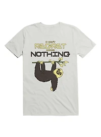 I Don't Regret Doing Nothing Lazy Sloth T-shirt T-Shirt