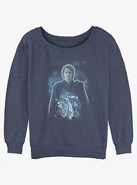 Star Wars Ahsoka Anakin Force Ghost Girls Slouchy Sweatshirt Hot Topic Web Exclusive
